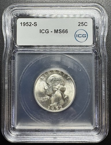 1952 ms66 washington quarter - 1952,