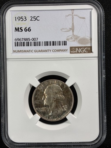 1953 25c washington - quarto, di