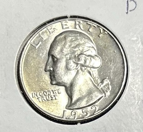 1952 washington quarter - washington,