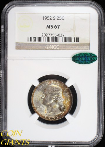 1952 washington quarto di - 1952-s,