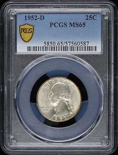 1952 25c washington quarter - 1952-d,